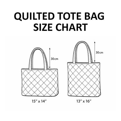 Hippie Van Quilted Tote Bag