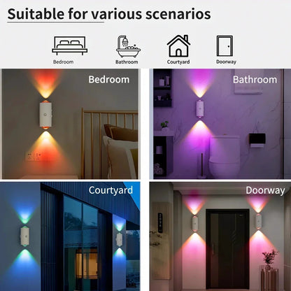 Motion Sensor RGB Wall Light