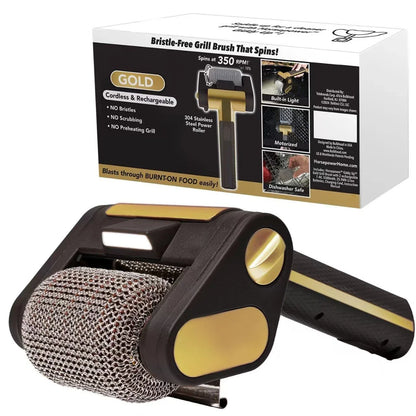 Bristle-Free Spinning Grill Brush