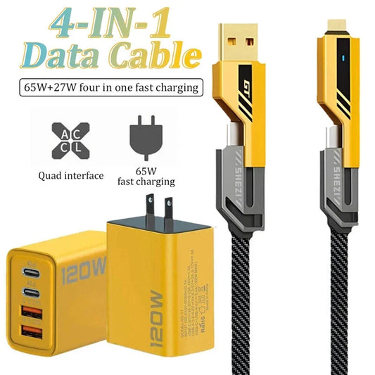 2-Pack Multiple Ports USB C/USB A Fast Charger Adapter