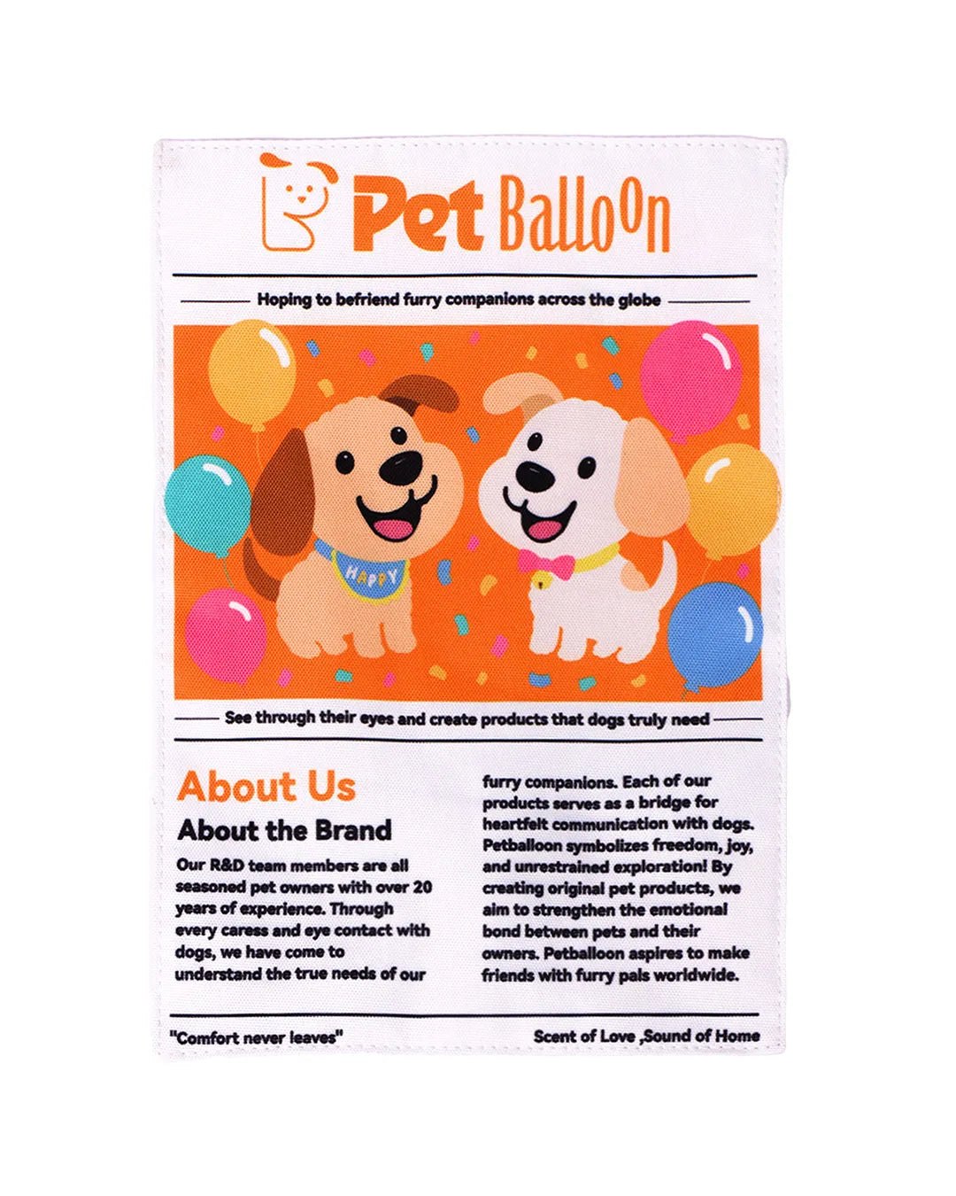 Crinkle Newspaper Dog Toy