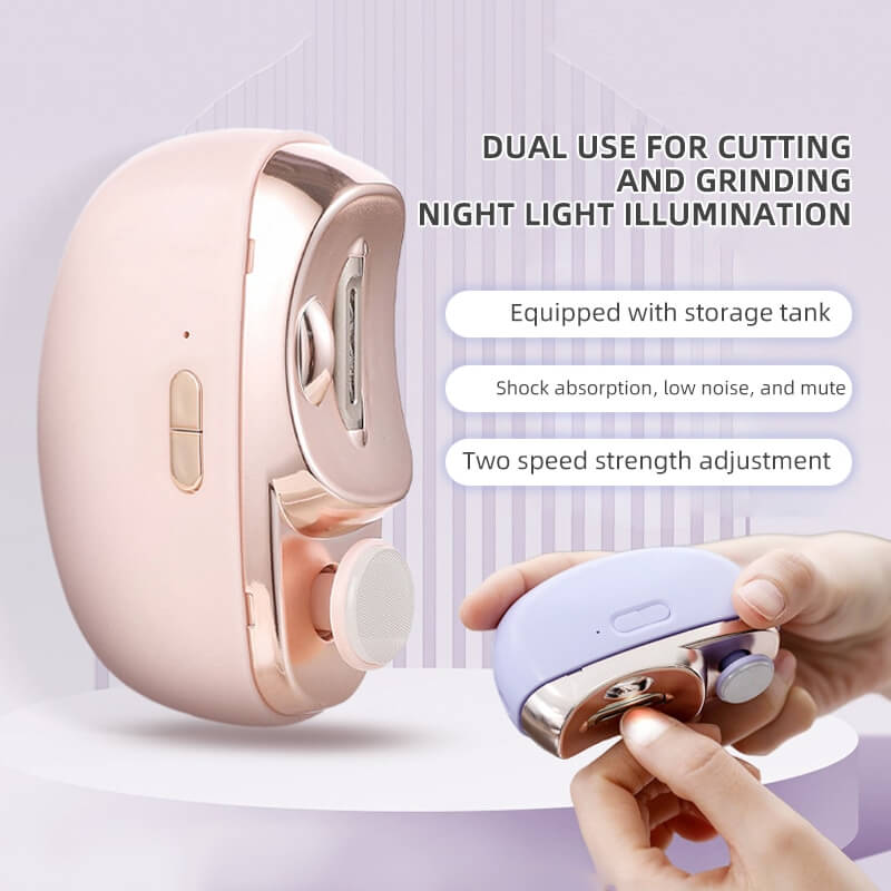 Perfect for All Ages 3-in-1 Automatic Electric Nail Clipper with Polishing - Safe & Convenient