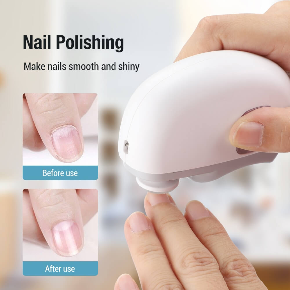Perfect for All Ages 3-in-1 Automatic Electric Nail Clipper with Polishing - Safe & Convenient