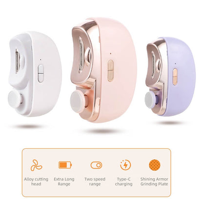 Perfect for All Ages 3-in-1 Automatic Electric Nail Clipper with Polishing - Safe & Convenient