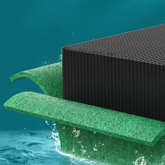 Honeycomb Aquarium Filter Cube Help Reduce Debris, Odors & Discoloration