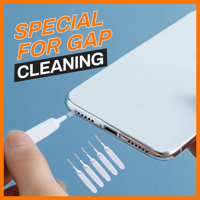 Anti-clogging cleaning brush for holes