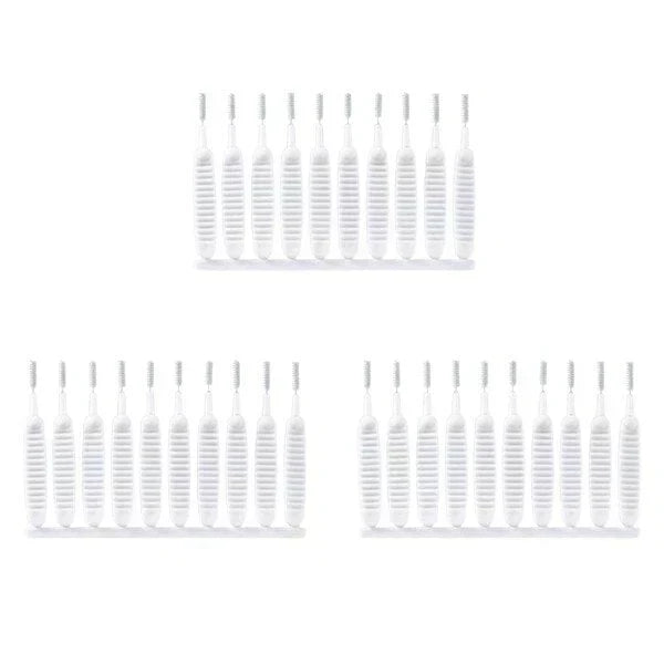 Anti-clogging cleaning brush for holes