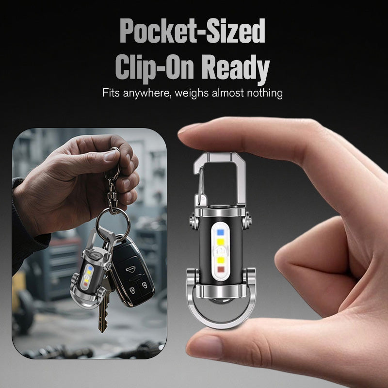 Portable Rechargeable Bright Keychain Flashlight