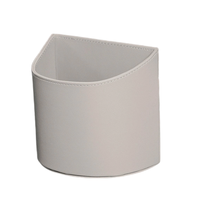 Leather Car Door Cup Holder Wide mouth opening, easy reach for drinks & phone