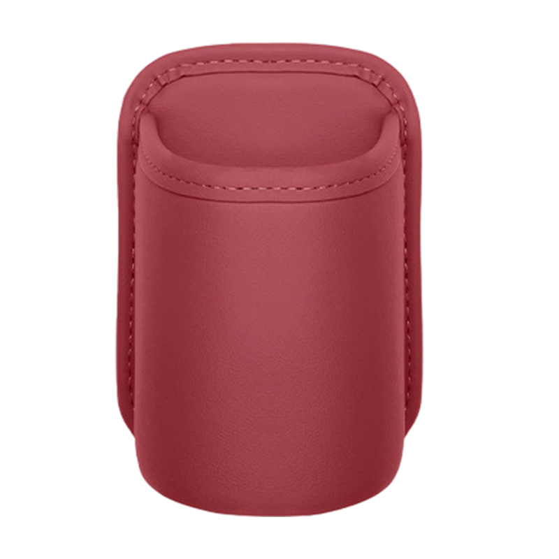 Leather Car Door Cup Holder Wide mouth opening, easy reach for drinks & phone