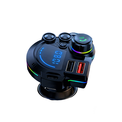 NOW! Universal Dual-Port Car FM Bluetooth Transmitter Wireless Music, Hands-Free Calling & Dual USB Charger