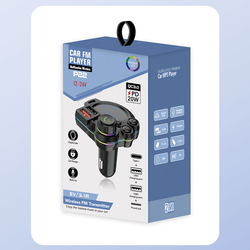 NOW! Universal Dual-Port Car FM Bluetooth Transmitter Wireless Music, Hands-Free Calling & Dual USB Charger