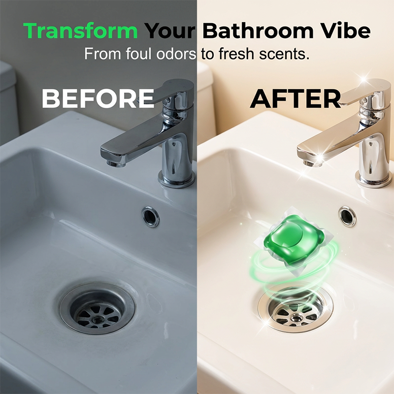 Drain Deodorizer Pods Say goodbye to embarrassing odours