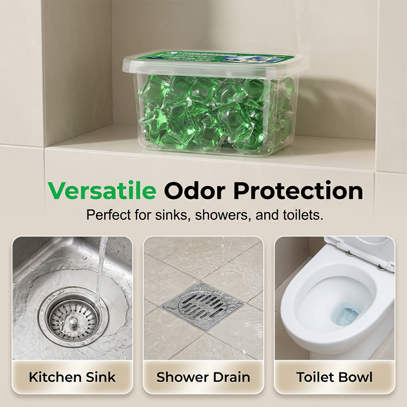 Drain Deodorizer Pods Say goodbye to embarrassing odours