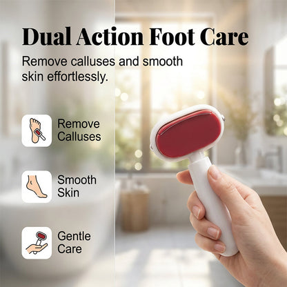 2 in 1 Foot Callus Remover Dual Sided Scraper with Replaceable Stainless Steel Blades