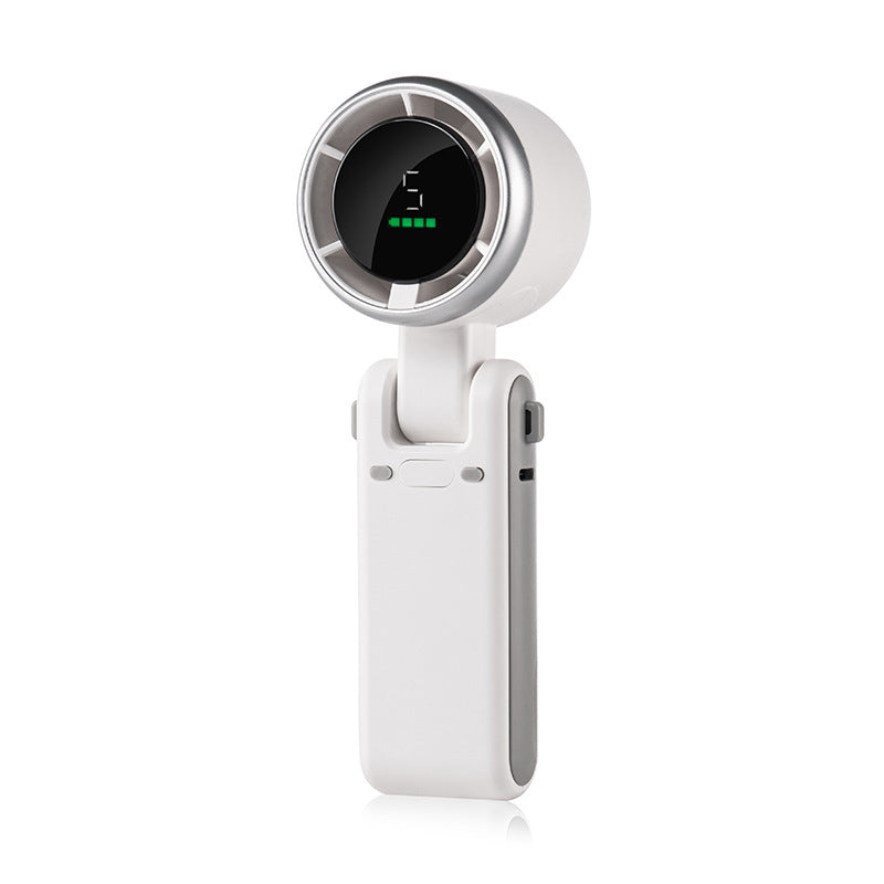 5-Speed Foldable Fan Compact, Strong Wind, Rechargeable, On-the-Go Cooling