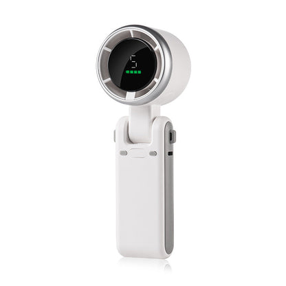 5-Speed Foldable Fan Compact, Strong Wind, Rechargeable, On-the-Go Cooling