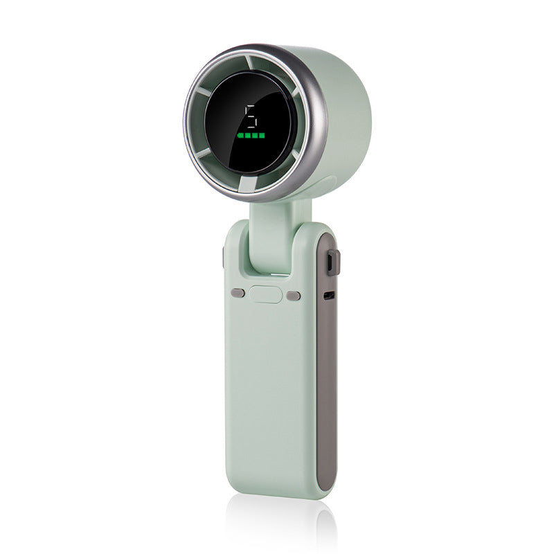 5-Speed Foldable Fan Compact, Strong Wind, Rechargeable, On-the-Go Cooling