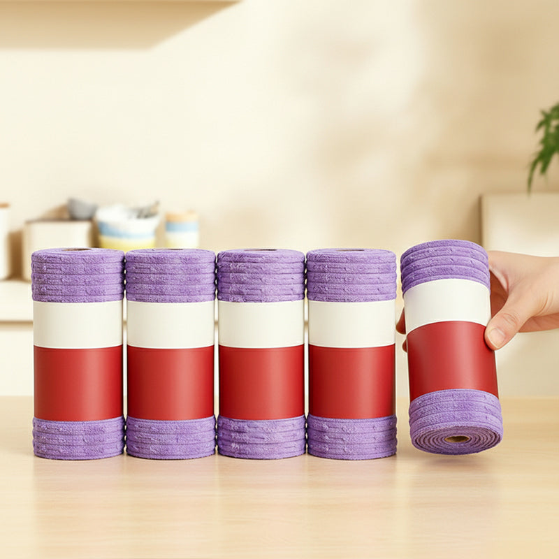 Only! Premium Bamboo Fiber Microfiber Cloths Tear-Off Design & Antibacterial Protection
