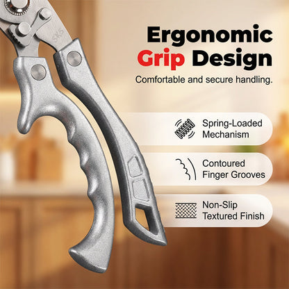 Heavy-Duty Multi-Functional Kitchen Scissors Cut, Crack, Open & Prep with One Tool