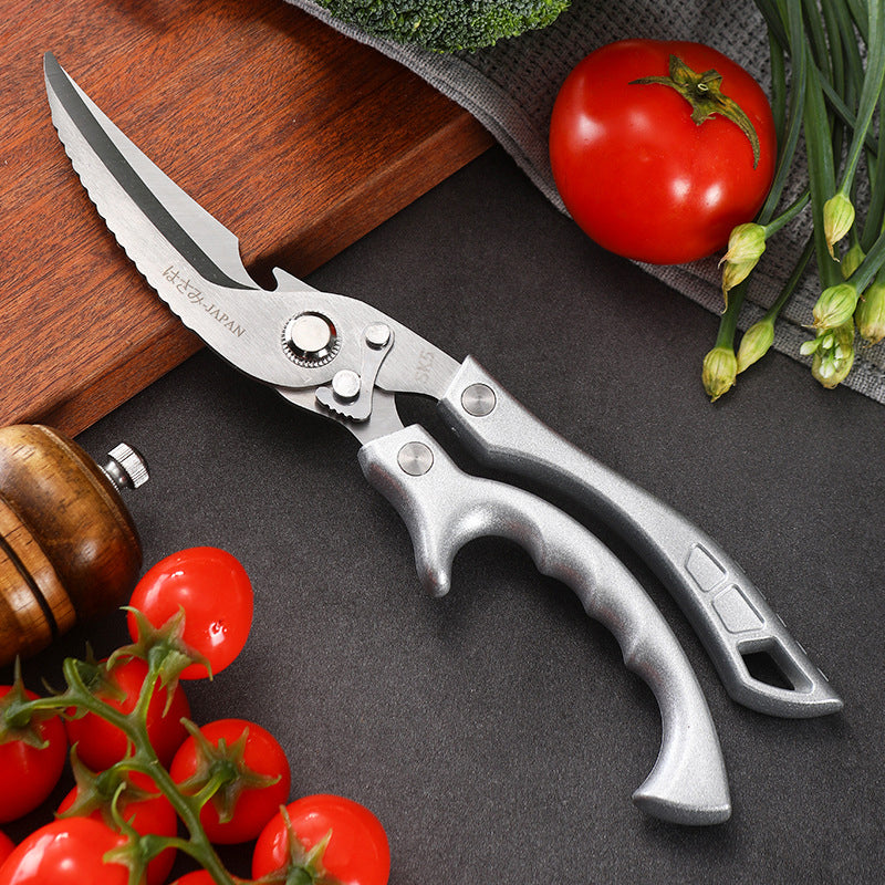Heavy-Duty Multi-Functional Kitchen Scissors Cut, Crack, Open & Prep with One Tool