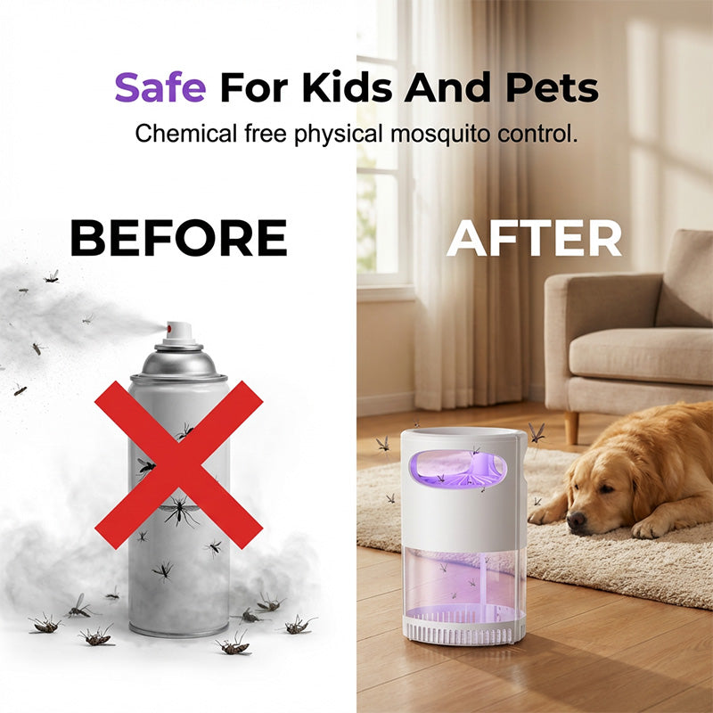 UV Mosquito Killer Lamp quiet, USB, chemical-free.!