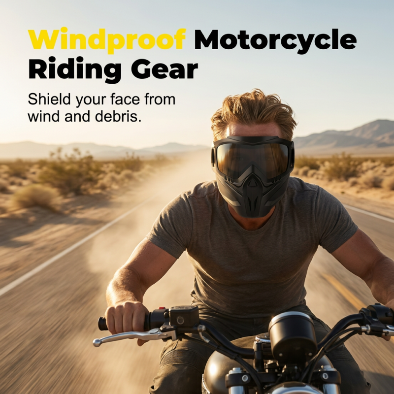 Detachable Full Face Goggle Mask Ultimate Protection & Tactical Style