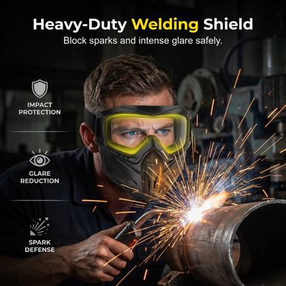 Detachable Full Face Goggle Mask Ultimate Protection & Tactical Style
