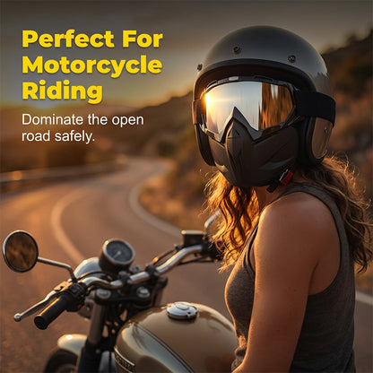 Detachable Full Face Goggle Mask Ultimate Protection & Tactical Style