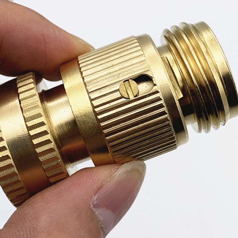 3/4" Brass Quick Connect Fitting Rust-Proof, Leak-Free, Universal