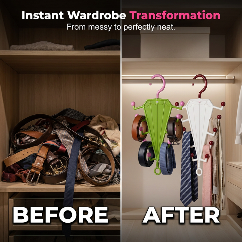 Double-Sided V-Shaped Hanger Rack