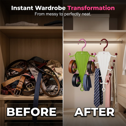 Double-Sided V-Shaped Hanger Rack