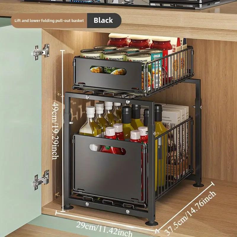 NOW! 2-Tier Pull-Out Shelf Expandable Under Sink Organizer