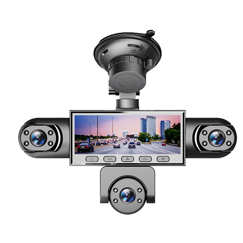 2026! 5 Lens Panoramic Dash Cam Front, sides