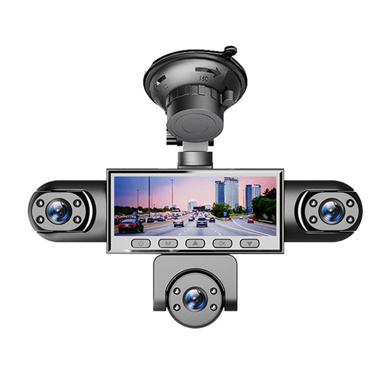 2026! 5 Lens Panoramic Dash Cam Front, sides