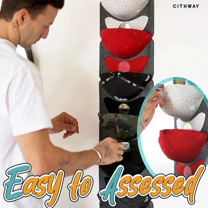 2026! Hanging Hat Rack with 14 Pockets Keeps hats in shape, no creases. Space saving