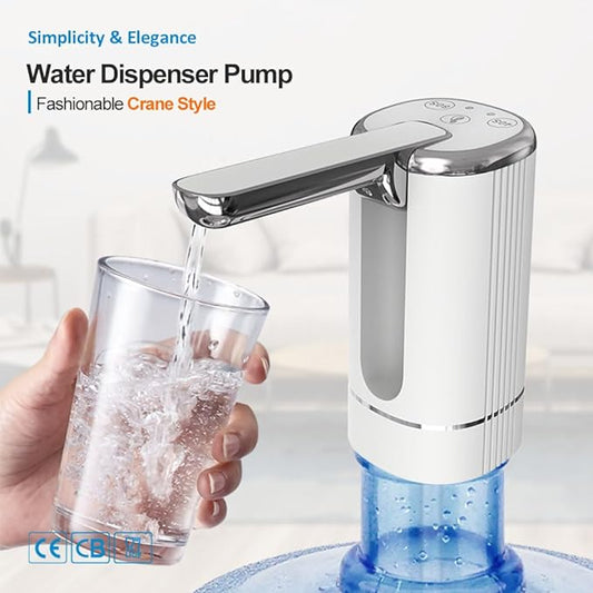 Automatic dispenser pump multifunctional, silent & perfect for home, office, summer cottage & camping