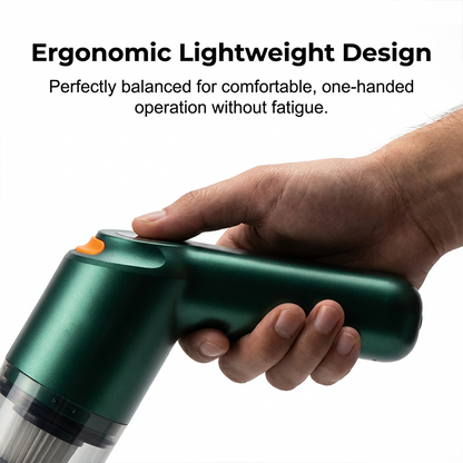 Cordless car vacuum 10000Pa suction, lightweight, long battery life!