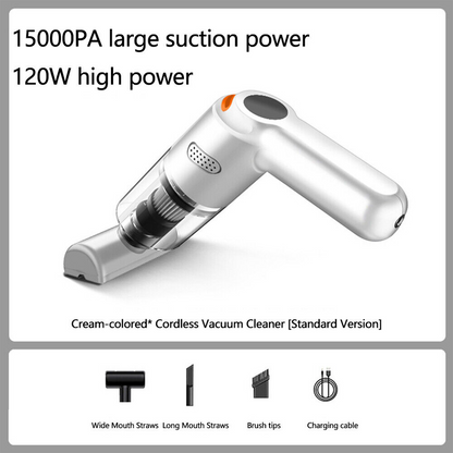 Cordless car vacuum 10000Pa suction, lightweight, long battery life!