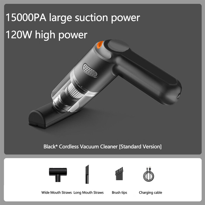 Cordless car vacuum 10000Pa suction, lightweight, long battery life!