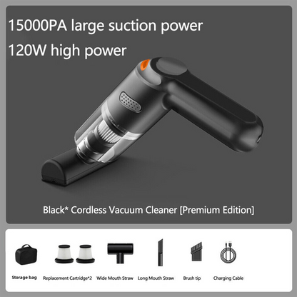 Cordless car vacuum 10000Pa suction, lightweight, long battery life!