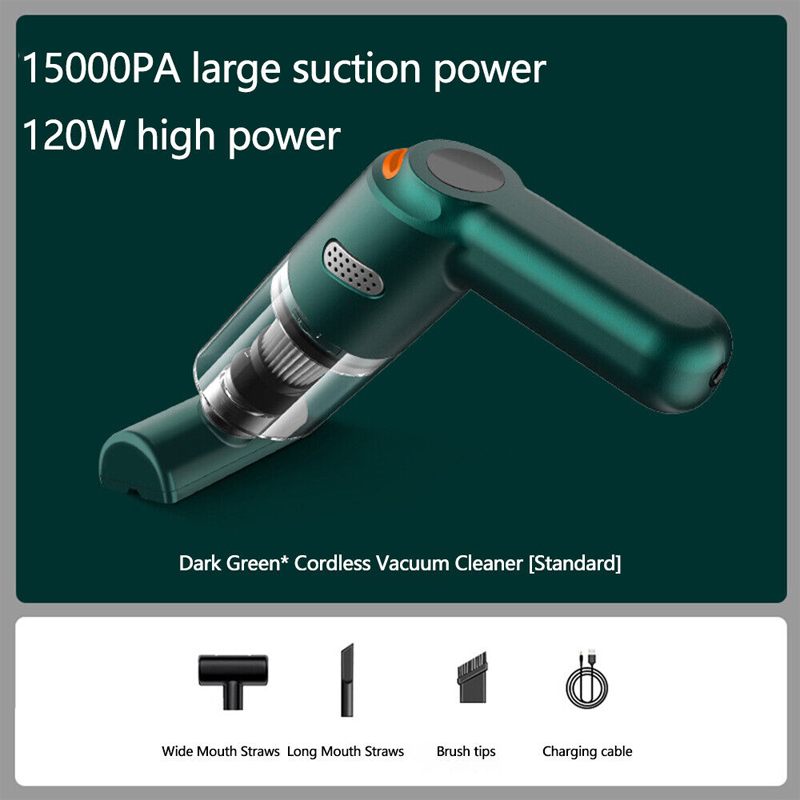 Cordless car vacuum 10000Pa suction, lightweight, long battery life!