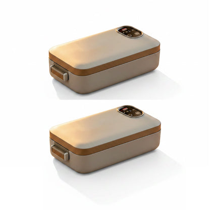 RECHARGEABLE Portable electric lunch box with self-heating