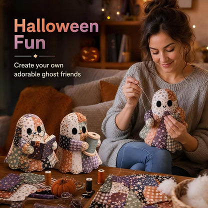 Little Ghost's Cozy Halloween DIY Patchwork Kit