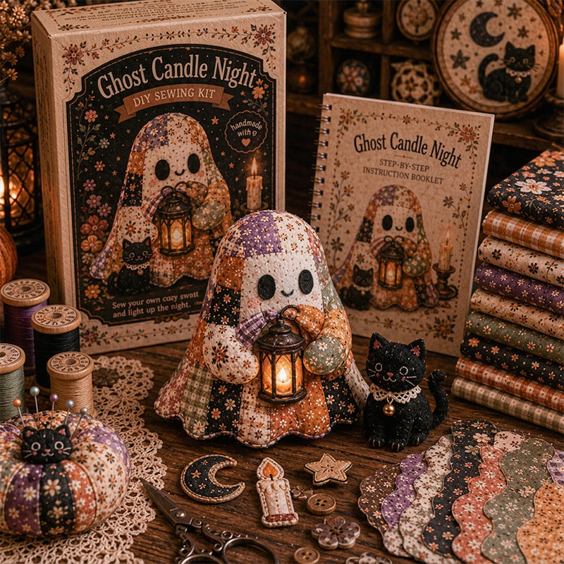 Little Ghost's Cozy Halloween DIY Patchwork Kit