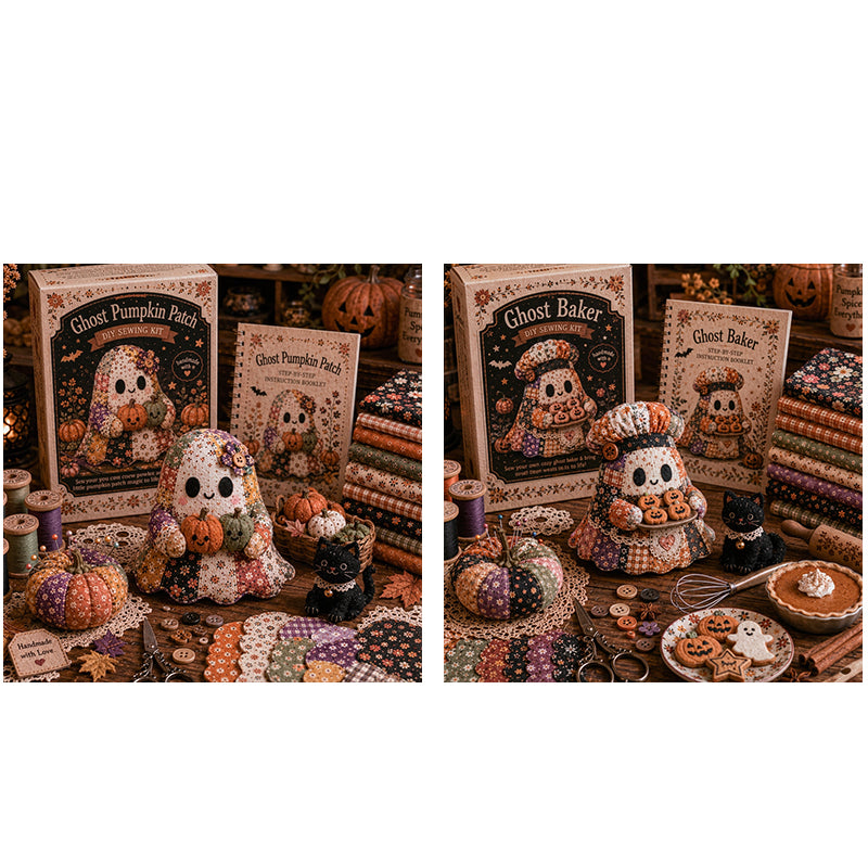 Little Ghost's Cozy Halloween DIY Patchwork Kit