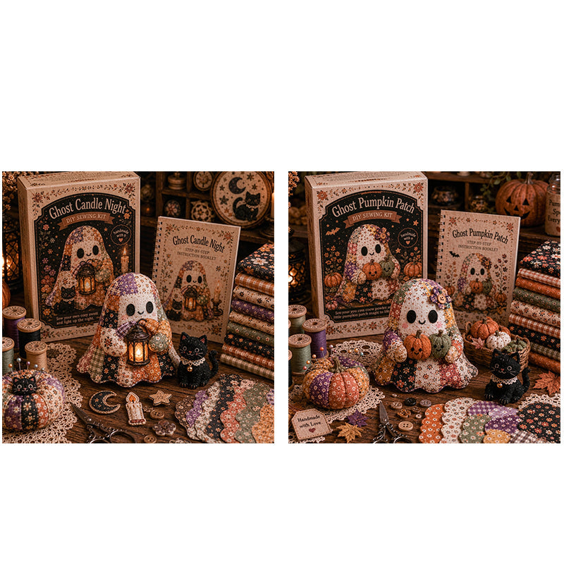 Little Ghost's Cozy Halloween DIY Patchwork Kit