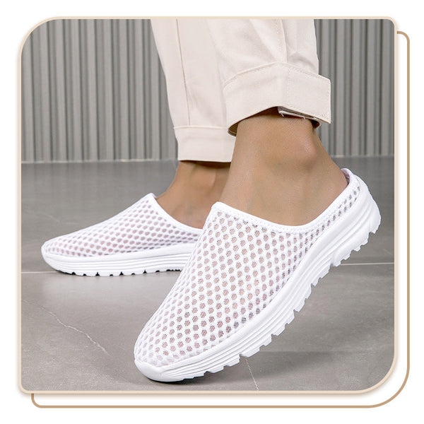 Breathable Mesh Comfort Slippers Lightweight, Casual Slip-On Shoes for Everyday Wear