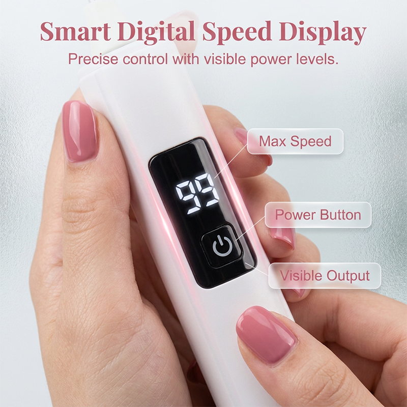 Professional Electric Nail Drill Machine, Portable Electric Nail Polisher with 4 Nail Drill Bits