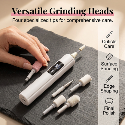 Professional Electric Nail Drill Machine, Portable Electric Nail Polisher with 4 Nail Drill Bits